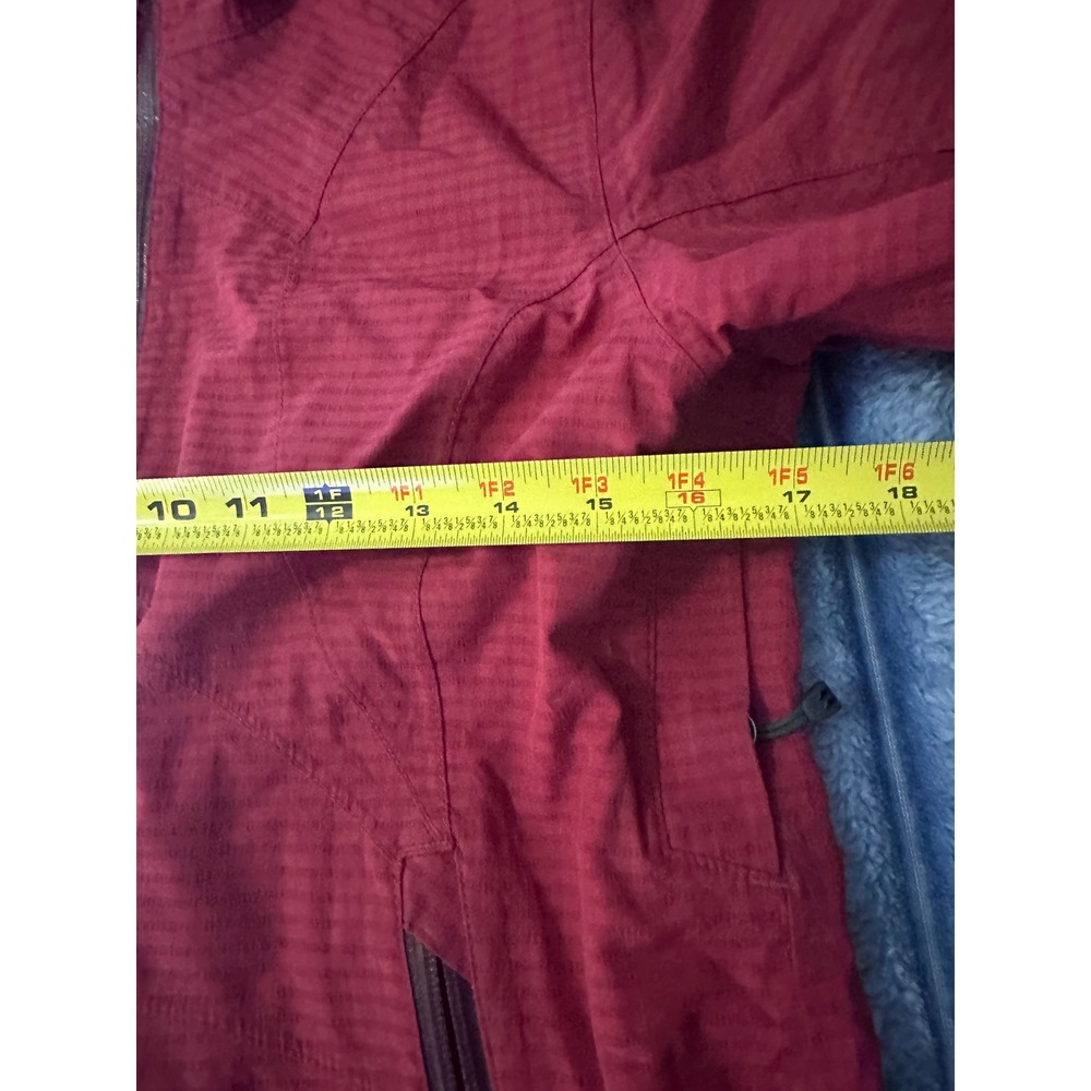 REI Elements Red Insulated Hooded Jacket Womens XS Full Zip Quilted Lining - Picture 5 of 9